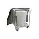 Prairie View MCA344636 Aluminum Mat Transport Cart - 34" x 46" x 36" 1 image