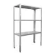 Prairie View RT207448-3 Aluminum Retractable Shelving with 3 Tier - 48"W x 20"D x 74"H 1 image