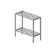 Prairie View SWB244860-2 Institutional 2 Tier Square Bar Shelving Unit - 60"W x 24"D x 48"H 1 image