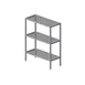 Prairie View SWT246042-3 Institutional All Welded 3-Shelf T-Bar Shelving Unit - 42" x 24" x 60" 1 image