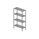 Prairie View SWT247236-4 Institutional All Welded 4-Shelf T-Bar Shelving Unit - 36" x 24" x 72" 1 image