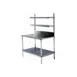 Prairie View W307248 Aluminum with Stainless Steel Top Work Station - 30"W x 48"L 1 image