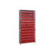 Quantum 1275-101 Heavy-Duty Galvanized Steel 13 Shelf Shelving Unit w/ 96 Bins Capacity  1 image