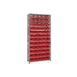 Quantum 1275-102 Heavy-Duty Galvanized Steel 13 Shelf Shelving Unit w/ 60 Bins Capacity  5 image