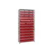 Quantum 1275-109 Heavy-Duty Galvanized Steel 13 Shelf Shelving Unit w/ 36 Bins Capacity  5 image