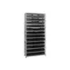 Quantum 1275-109 Heavy-Duty Galvanized Steel 13 Shelf Shelving Unit w/ 36 Bins Capacity  6 image