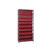 Quantum 1275-201 Heavy-Duty Galvanized Steel 10 Shelf Shelving Unit w/ 72 Bins Capacity  1 image