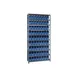 Quantum 1275-201 Heavy-Duty Galvanized Steel 10 Shelf Shelving Unit w/ 72 Bins Capacity  2 image
