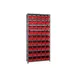 Quantum 1275-202 Heavy-Duty Galvanized Steel 10 Shelf Shelving Unit w/ 45 Bins Capacity  2 image