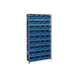 Quantum 1275-207 Heavy-Duty Galvanized Steel 10 Shelf Shelving Unit w/ 36 Bins Capacity  1 image