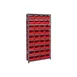Quantum 1275-207 Heavy-Duty Galvanized Steel 10 Shelf Shelving Unit w/ 36 Bins Capacity  2 image