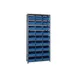 Quantum 1275-209 Heavy-Duty Galvanized Steel 10 Shelf Shelving Unit w/ 27 Bins Capacity  1 image