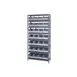 Quantum 1275-423 Heavy-Duty Galvanized Steel 8 Shelf Shelving Unit w/ 28 Bins Capacity  3 image