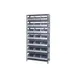 Quantum 1275-425 Heavy-Duty Galvanized Steel 8 Shelf Shelving Unit w/ 21 Bins Capacity  3 image