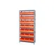 Quantum 1275-425 Heavy-Duty Galvanized Steel 8 Shelf Shelving Unit w/ 21 Bins Capacity  5 image