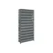 Quantum 1275-501 Heavy-Duty Galvanized Steel 13 Shelf Shelving Unit w/ 108 Bins Capacity 2 image