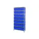 Quantum 1275-SB801 Heavy-Duty Galvanized Steel 8 Shelf Shelving Unit w/ 56 Bins Capacity  1 image