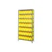 Quantum 1275-SB801 Heavy-Duty Galvanized Steel 8 Shelf Shelving Unit w/ 56 Bins Capacity  3 image