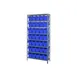Quantum 1275-SB802 Heavy-Duty Galvanized Steel 8 Shelf Shelving Unit w/ 35 Bins Capacity  1 image