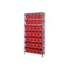 Quantum 1275-SB802 Heavy-Duty Galvanized Steel 8 Shelf Shelving Unit w/ 35 Bins Capacity  2 image
