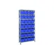 Quantum 1275-SB807 Heavy-Duty Galvanized Steel 8 Shelf Shelving Unit w/ 28 Bins Capacity  1 image
