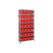 Quantum 1275-SB807 Heavy-Duty Galvanized Steel 8 Shelf Shelving Unit w/ 28 Bins Capacity  2 image