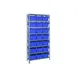 Quantum 1275-SB809 Heavy-Duty Galvanized Steel 8 Shelf Shelving Unit w/ 21 Bins Capacity  1 image
