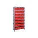 Quantum 1275-SB809 Heavy-Duty Galvanized Steel 8 Shelf Shelving Unit w/ 21 Bins Capacity  2 image