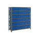 Quantum 1839-624 Heavy-Duty Galvanized Steel 7 Shelf Shelving Unit w/ 27 Bins Capacity 1 image