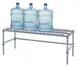 Quantum 184214DGY Modular 1500 lb. Wire Dunnage Rack - 42"W x 18"D x 14"H 1 image