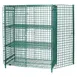 Quantum 1848-63SECP-2 Proform Green Epoxy Stationary Security Unit with 4 Shelves, 18" x 48" x 63" 1 image