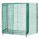 Quantum 1848-63SECP Proform Green Epoxy Stationary Security Unit with 2 Shelves, 18" x 48" x 63" 1 image