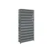 Quantum 1875-604 Heavy-Duty Galvanized Steel 13 Shelf Shelving Unit w/ 108 Bins Capacity 2 image