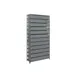Quantum 1875-624 Heavy-Duty Galvanized Steel 13 Shelf Shelving Unit w/ 54 Bins Capacity 2 image