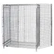 Quantum 2136-63SEC Chrome Stationary Security Unit with 2 Shelves, 21" x 36" x 63" 1 image