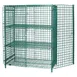 Quantum 2436-63SECP-2 Proform Green Epoxy Stationary Security Unit w/ 4 Shelves, 24" x 36" x 63" 1 image