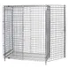 Quantum 2460-63SEC Chrome Stationary Security Unit with 2 Shelves, 24" x 60" x 63" 1 image