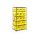 Quantum 2475-953954 Heavy-Duty Galvanized Steel 8 Shelf Shelving Unit w/ 13 Bins Capacity 2 image