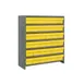 Quantum CL1839-602 Heavy Duty 7 Shelf Euro Drawer Shelving Closed Unit w/ 36 Bins Capacity 3 image