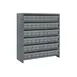 Quantum CL1839-604 Heavy Duty 7 Shelf Euro Drawer Shelving Closed Unit w/ 54 Bins Capacity 2 image