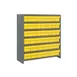 Quantum CL1839-624 Heavy Duty 7 Shelf Euro Drawer Shelving Closed Unit w/ 27 Bins Capacity 3 image