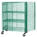 Quantum M2136-69SECP-2 Proform Green Epoxy Mobile Security Cart w/ 4 Shelves, 21" x 36" x 69" 1 image