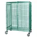 Quantum M2136-69SECP Proform Green Epoxy Mobile Security Cart w/ 2 Shelves, 21" x 36" x 69" 1 image