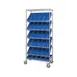 Quantum MWRS-7-103 NSF 7 Shelf Chrome Mobile Bin Systems Wire Shelving Unit - 36" x 18" x 80" 1 image