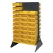 Quantum QDS-3666H Gray Steel Double-Sided Louvered Rack - 36"W x 25"D x 66"H 1 image