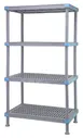 Quantum QP216086VS-4 NSF Millenia Gray Polymer 4 Shelf Vented Shelving Unit - 60" x 21" x 86" 1 image