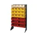Quantum QSS-3666H Gray Steel Double-Sided Louvered Rack - 36"W x 12-1/2"D x 66"H 1 image