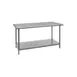 Quantum SST-2436U 36" Open Base Work Table with Undershelf - Without Backsplash / Heavy Gauge 1 image