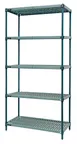 Quantum WR63-1860WPM-5 Wire Plastic Mat Shelving Unit, Stationary, 5-Tier 1 image
