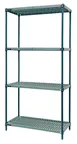 Quantum WR74-1436WPM Wire Plastic Mat Shelving Unit, Stationary, 4-Tier 1 image